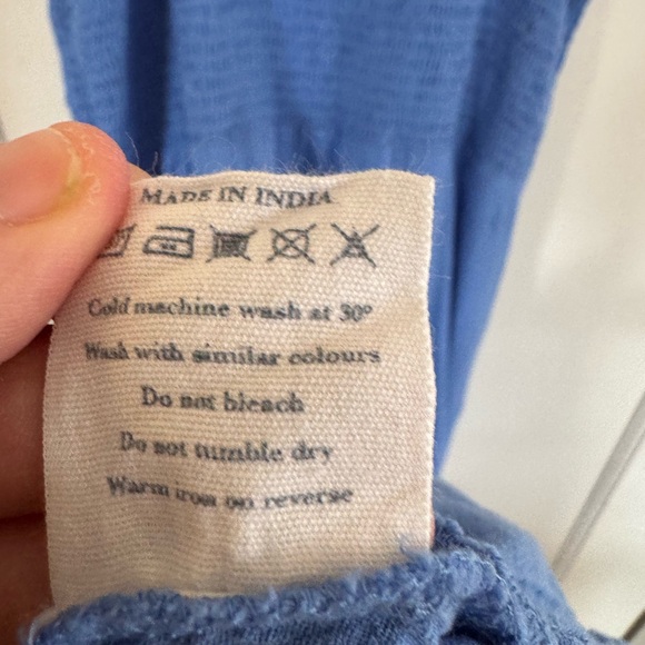 Aspiga blue organic cotton maxi dress size medium - Picture 8 of 8